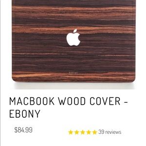 WoodWe - MacBook Wood Cover: Ebony